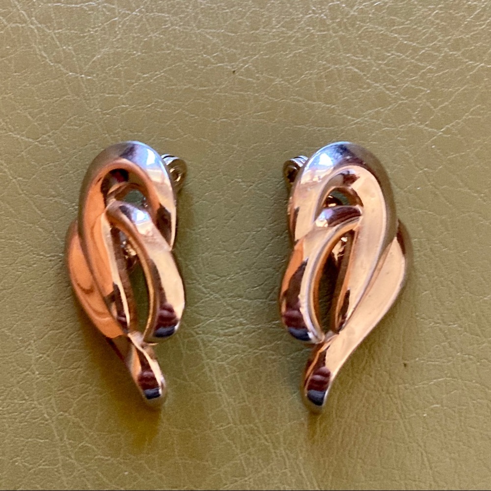Gold Clip On Earrings Monet PATD